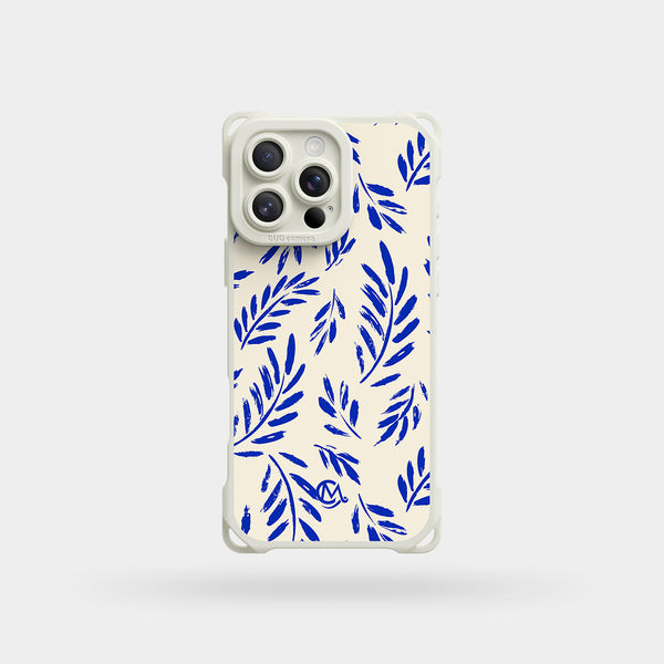 Hand Painted Blue Twigs - Ultra Impact Liquid Silicone iPhone Case