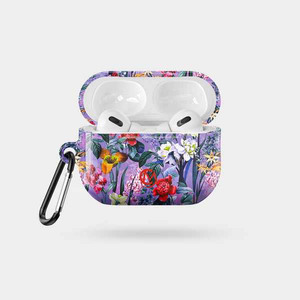 Purple Back Garden - Glossy Tough AirPods Case