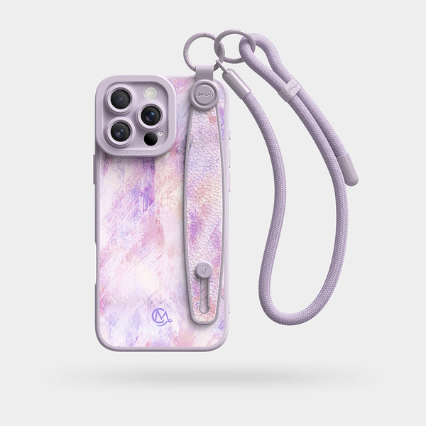 Romantic Encounter - Wrist Strap Liquid Silicone iPhone Case
