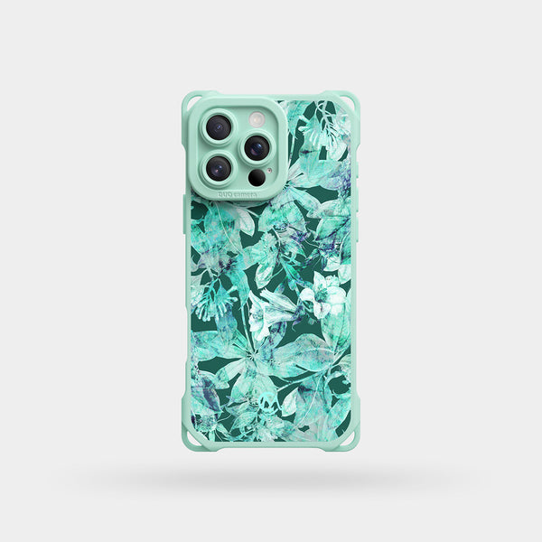 Mint Foliage - Ultra Impact Liquid Silicone iPhone Case