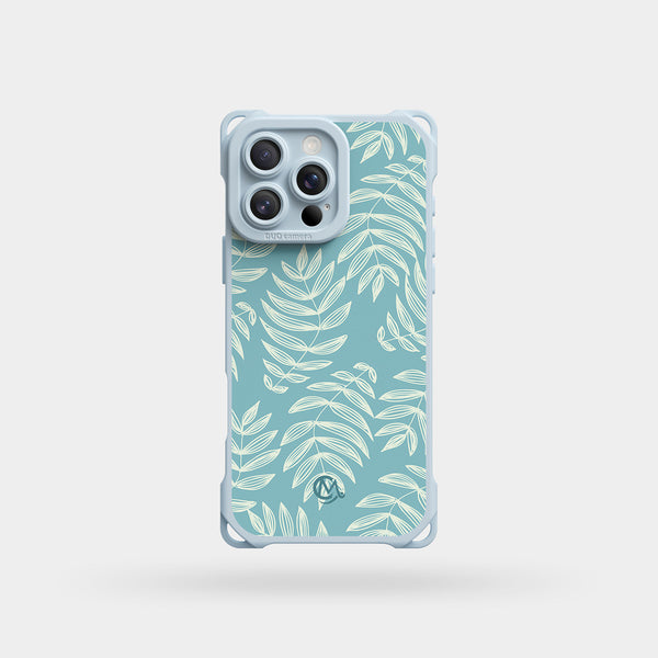 Pastel Palm Leaves - Ultra Impact Liquid Silicone iPhone Case