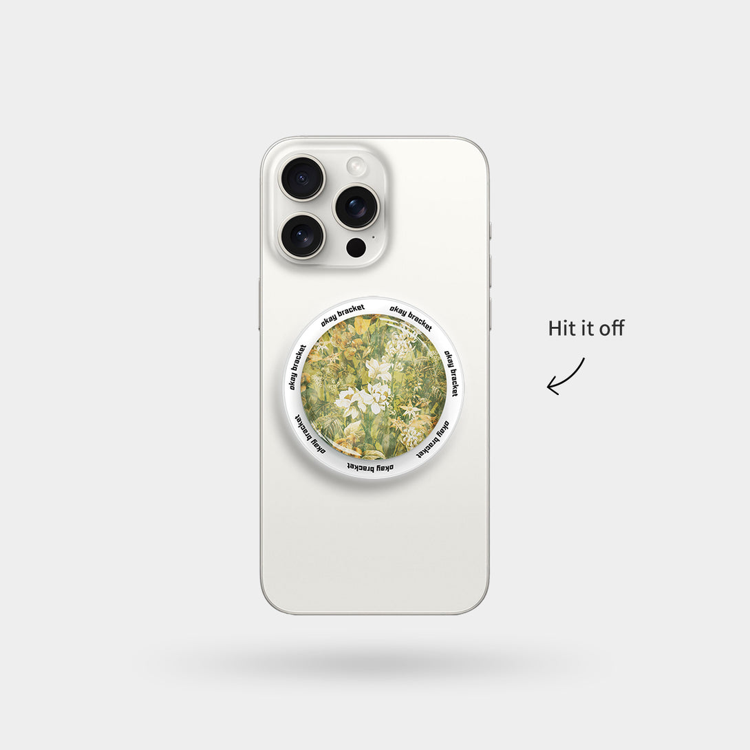 Ginger Flowers - Airbag Grip For MagSafe