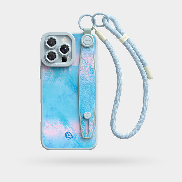 Girl's Thoughts - Wrist Strap Liquid Silicone iPhone Case