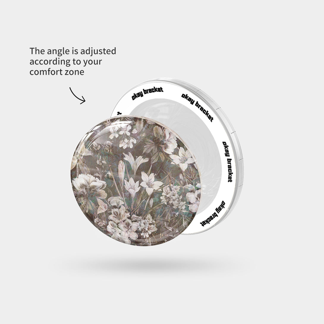 Vintage Floral - Airbag Grip For MagSafe