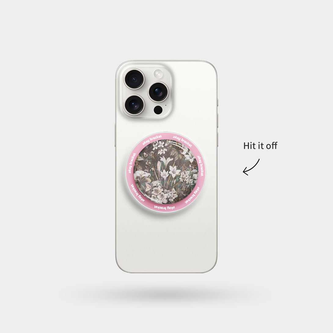 Vintage Floral - Airbag Grip For MagSafe