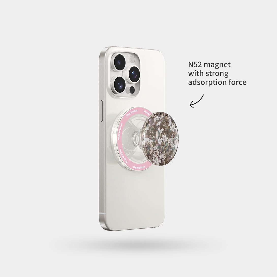 Vintage Floral - Airbag Grip For MagSafe