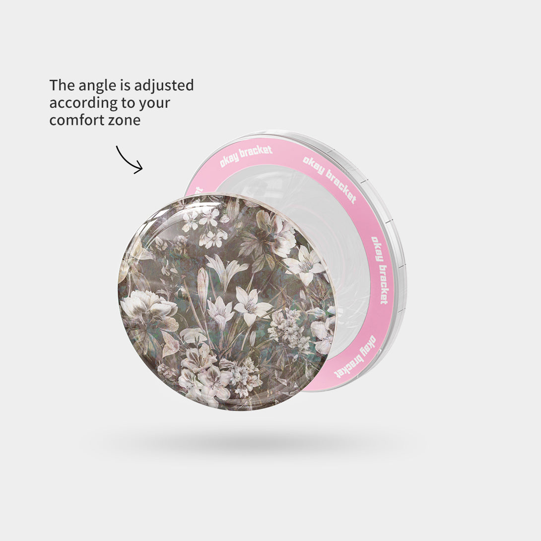 Vintage Floral - Airbag Grip For MagSafe