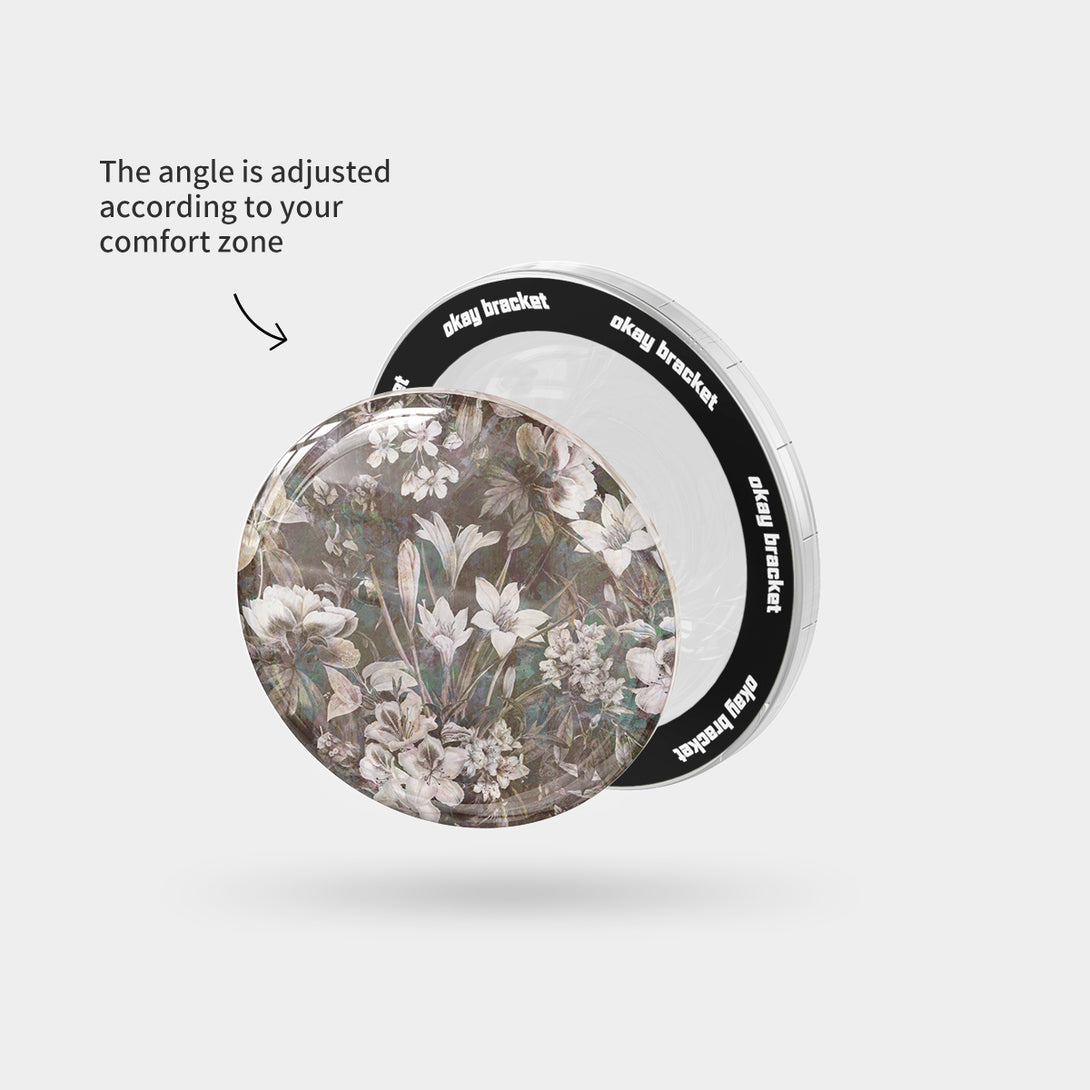 Vintage Floral - Airbag Grip For MagSafe