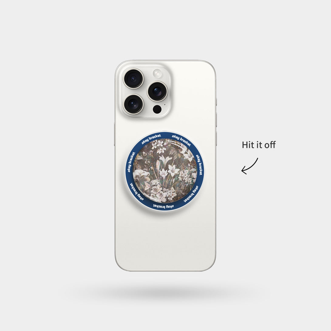 Vintage Floral - Airbag Grip For MagSafe