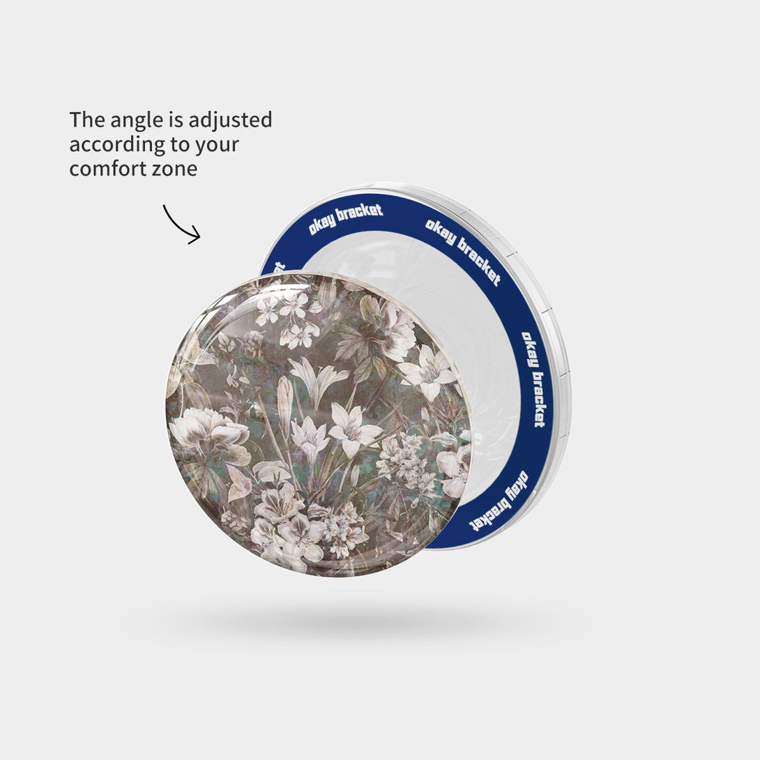 Vintage Floral - Airbag Grip For MagSafe