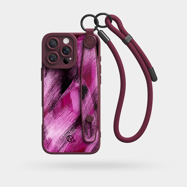 Rose Dance - Wrist Strap Liquid Silicone iPhone Case