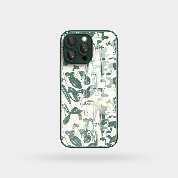 Greenery - Macaron Tempered Glass iPhone Case