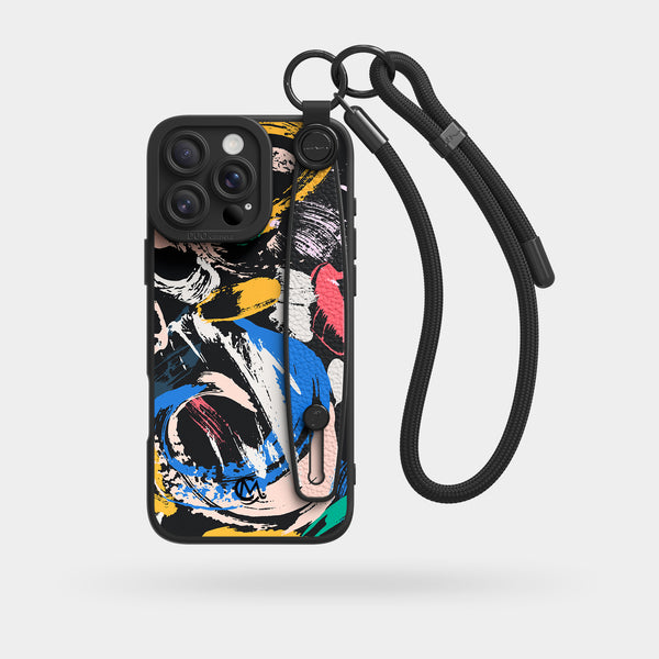 Dancing Night - Wrist Strap Liquid Silicone iPhone Case