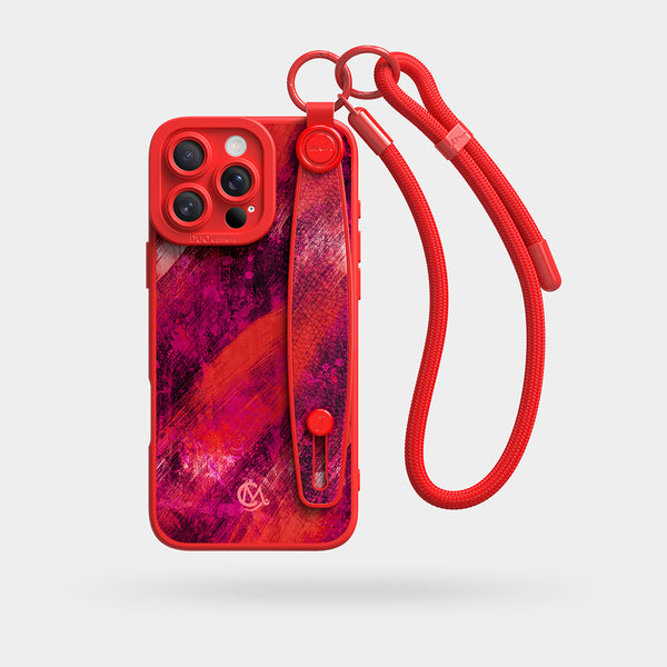 Coquettish - Wrist Strap Liquid Silicone iPhone Case