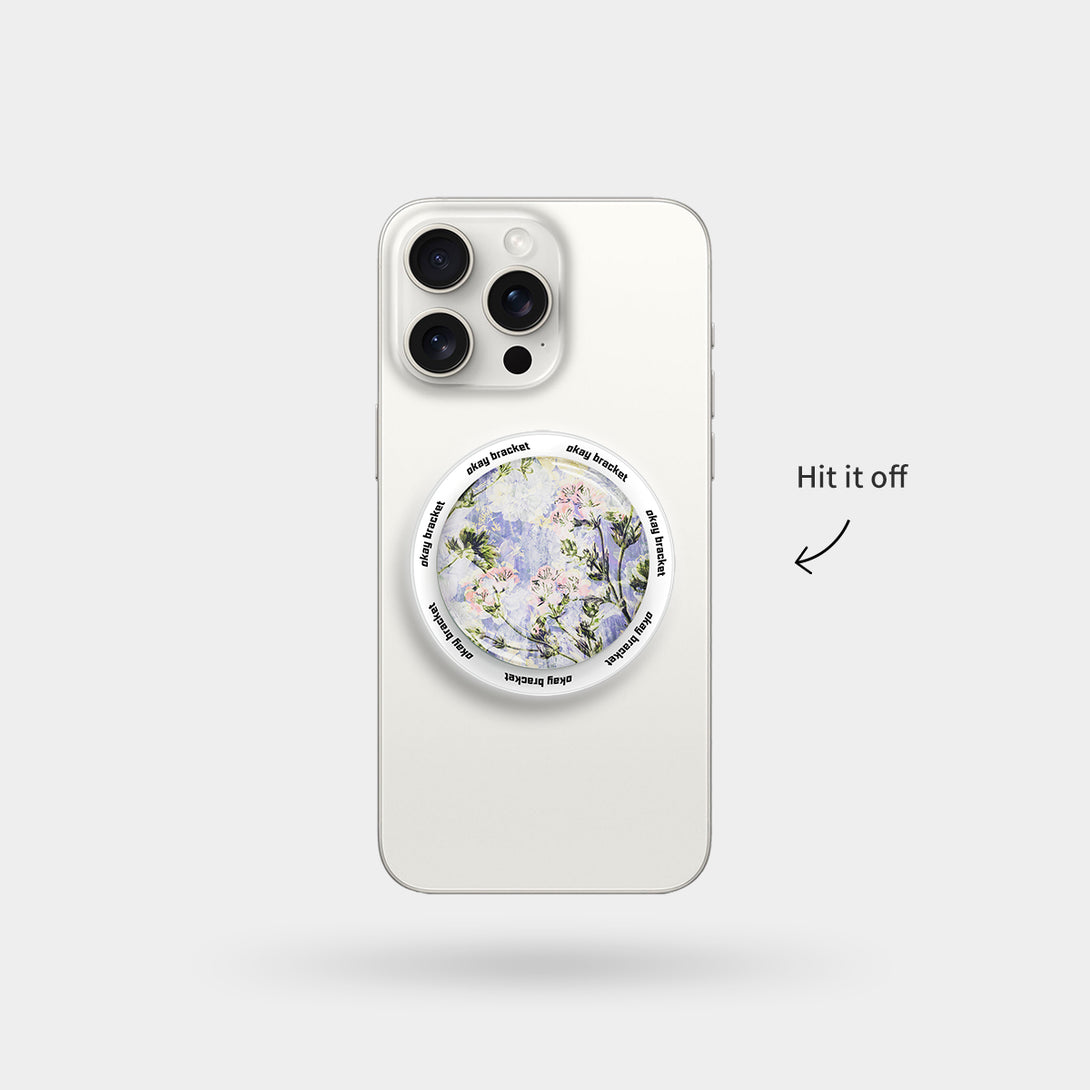 Floral Impression - Airbag Grip For MagSafe