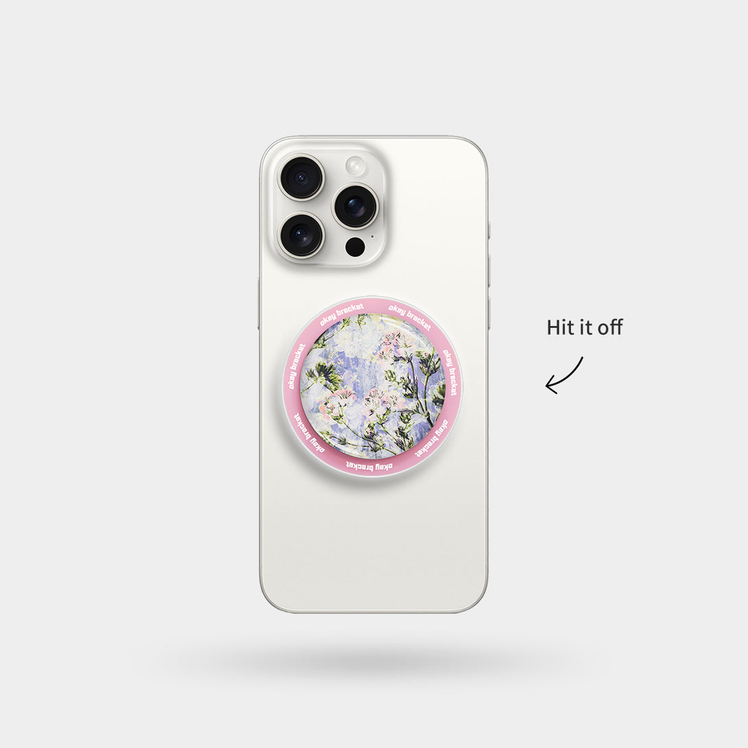 Floral Impression - Airbag Grip For MagSafe