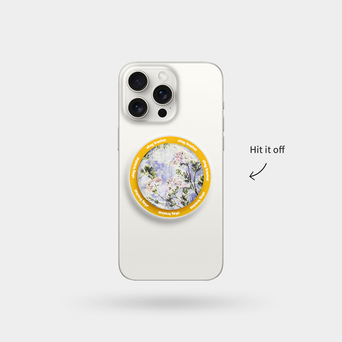 Floral Impression - Airbag Grip For MagSafe