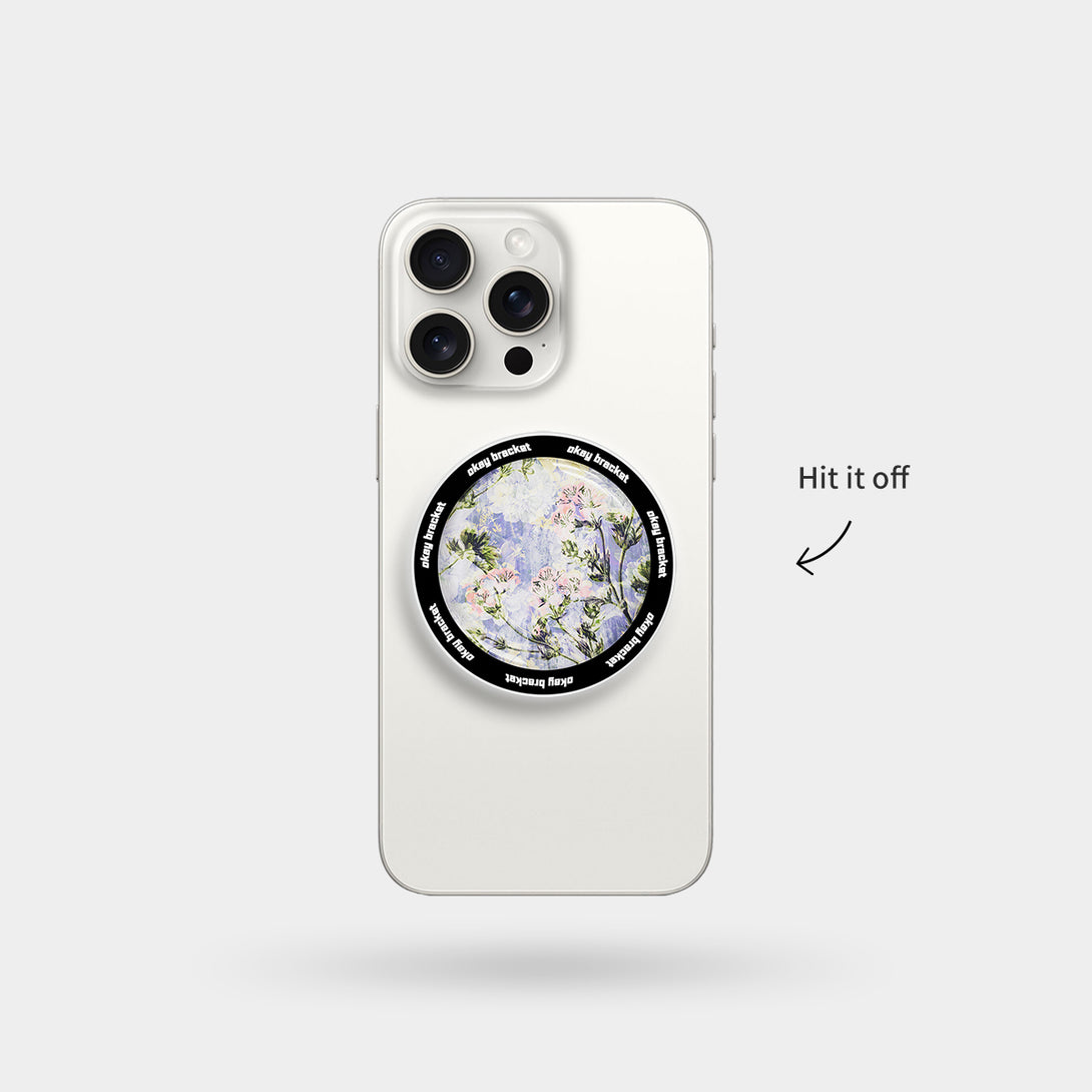 Floral Impression - Airbag Grip For MagSafe