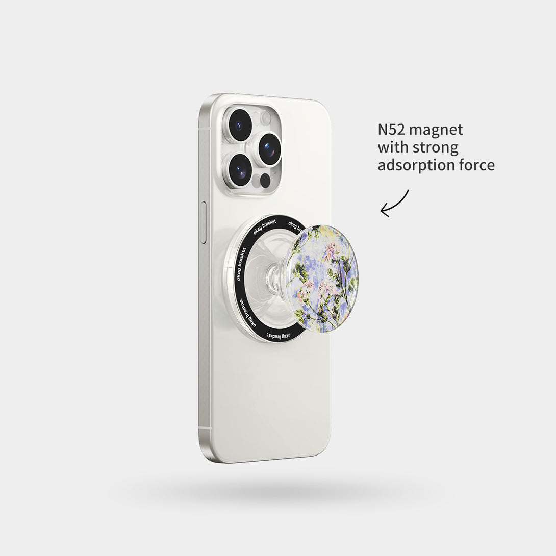 Floral Impression - Airbag Grip For MagSafe