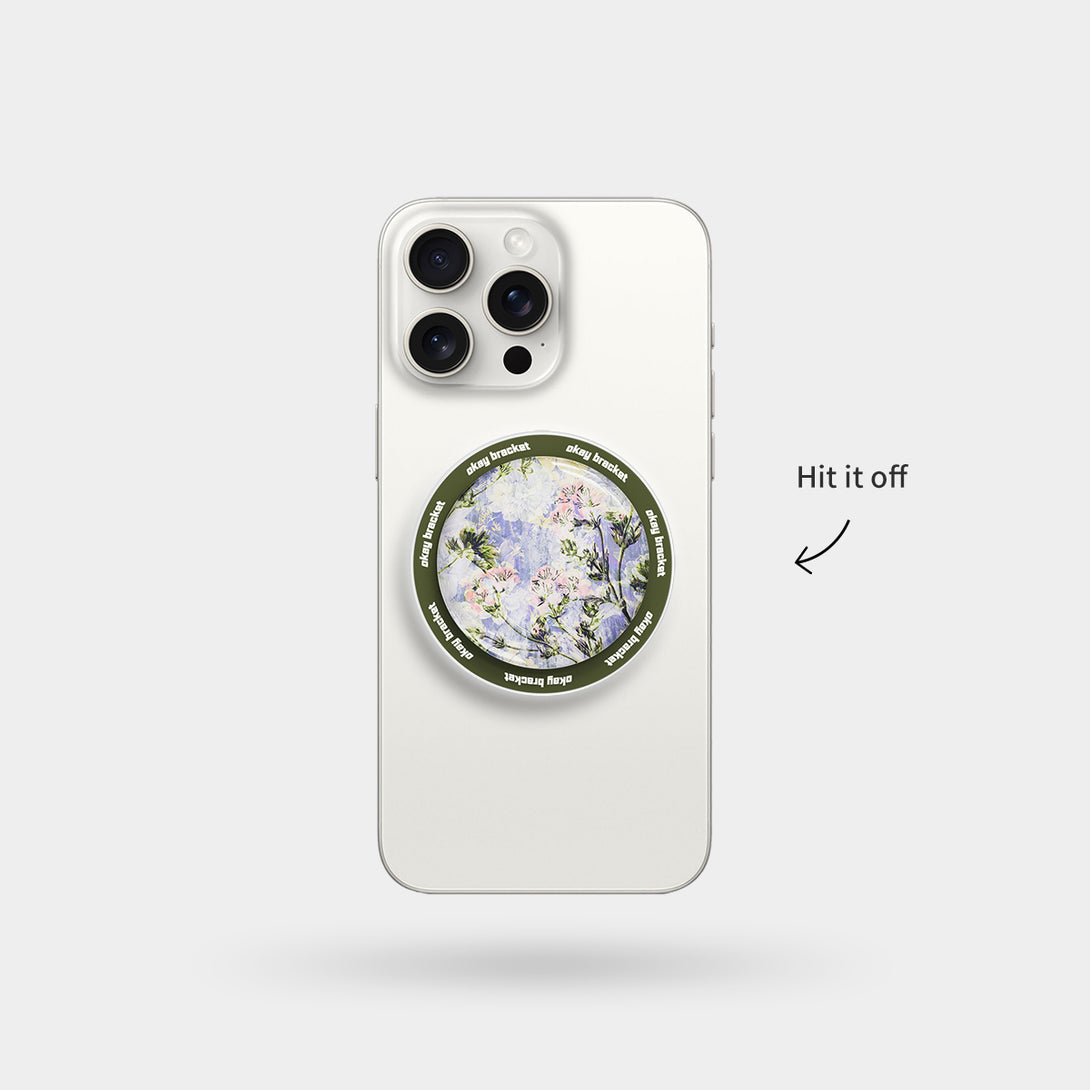 Floral Impression - Airbag Grip For MagSafe