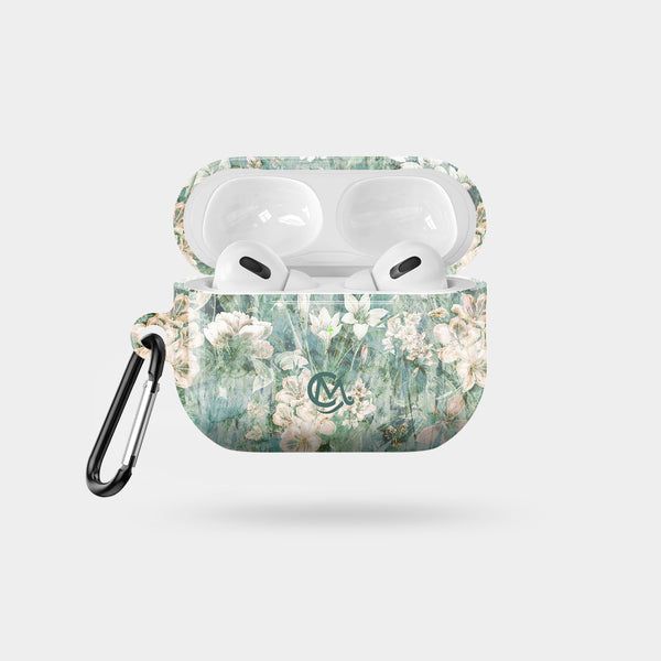 Shabby Flowers - Glossy Tough AirPods Case
