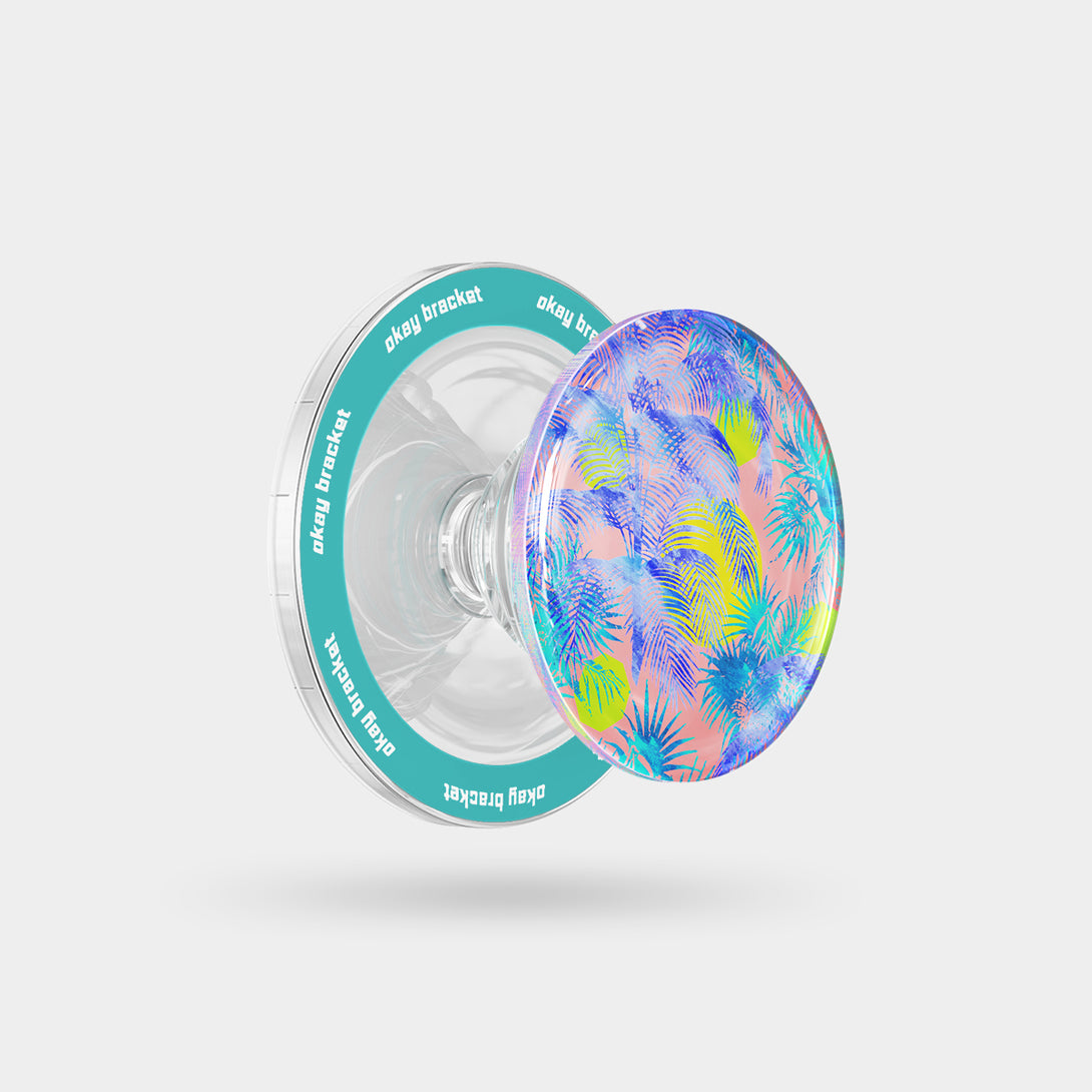 Blue Palm Trees - Airbag Grip For MagSafe