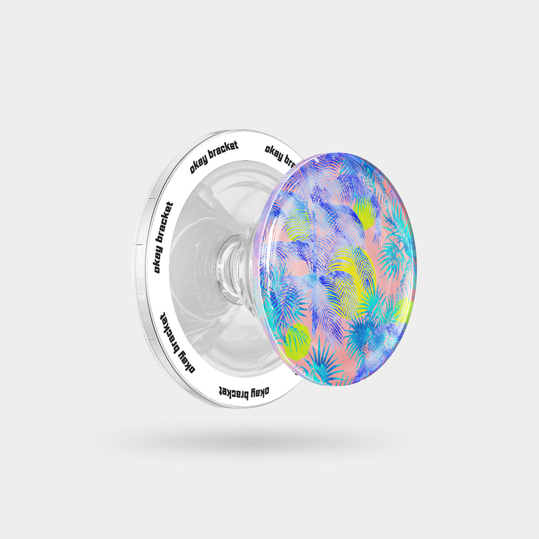 Blue Palm Trees - Airbag Grip For MagSafe
