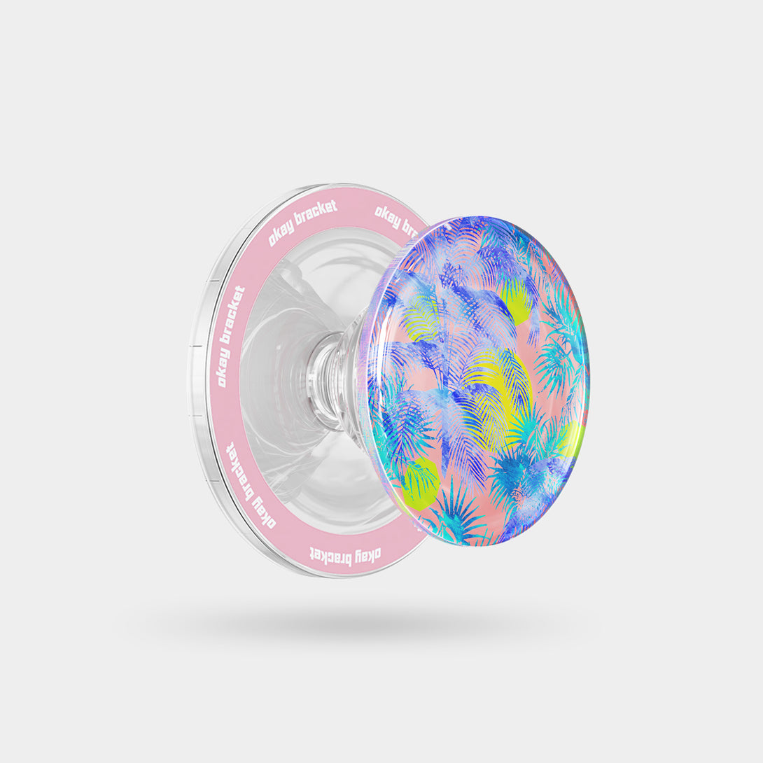 Blue Palm Trees - Airbag Grip For MagSafe