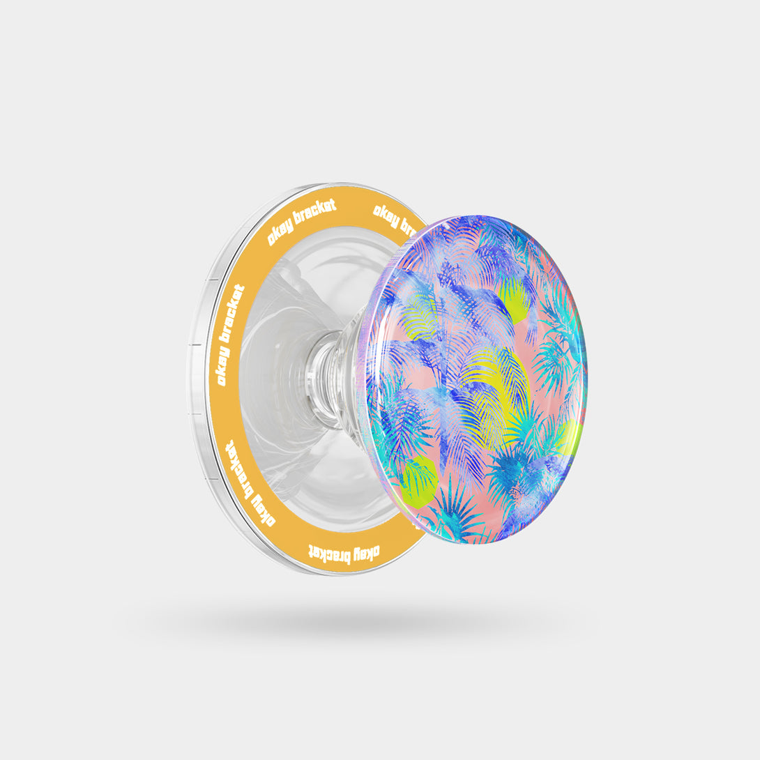 Blue Palm Trees - Airbag Grip For MagSafe