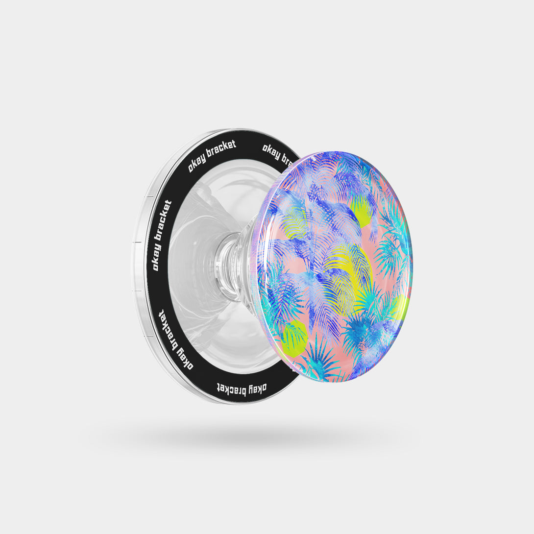 Blue Palm Trees - Airbag Grip For MagSafe