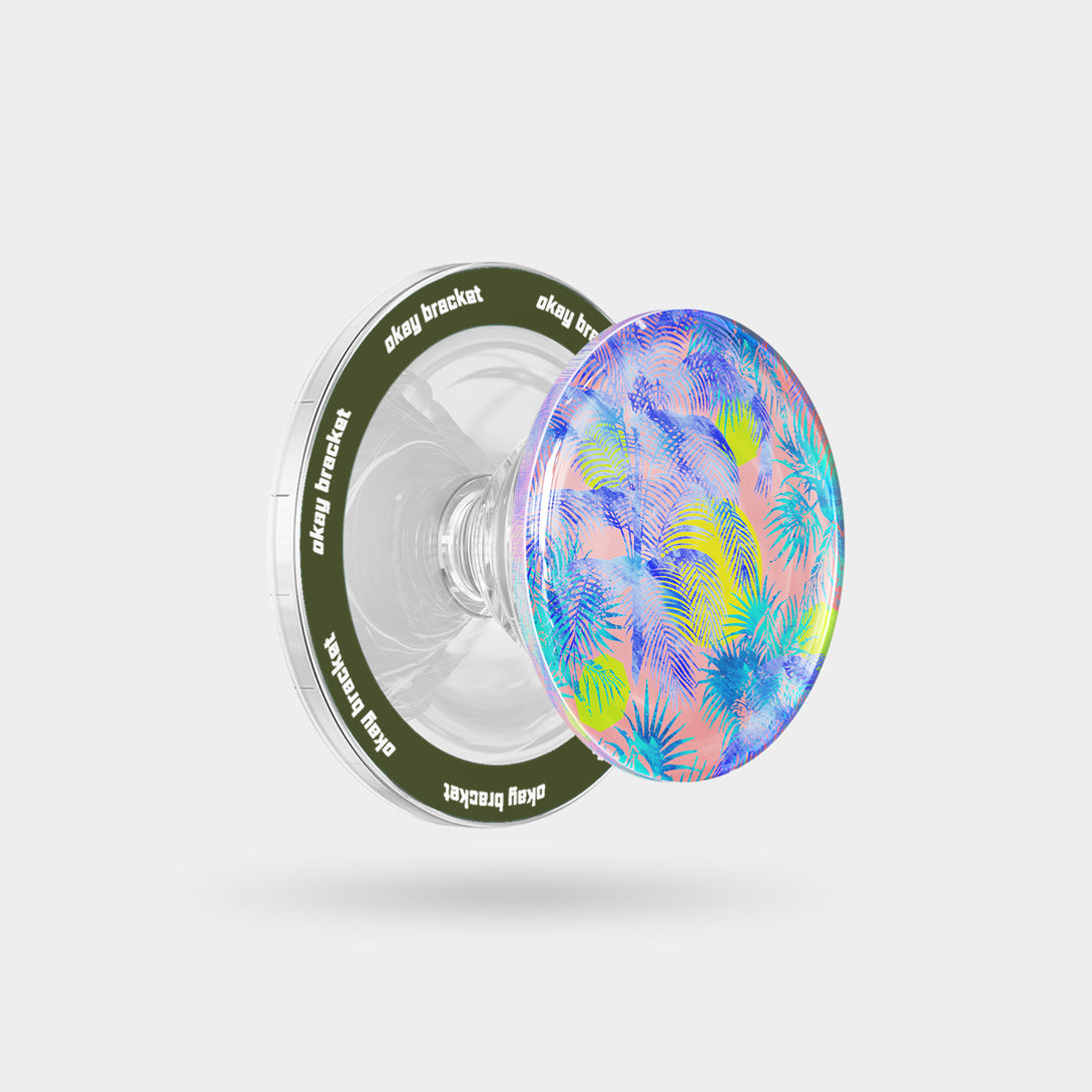 Blue Palm Trees - Airbag Grip For MagSafe