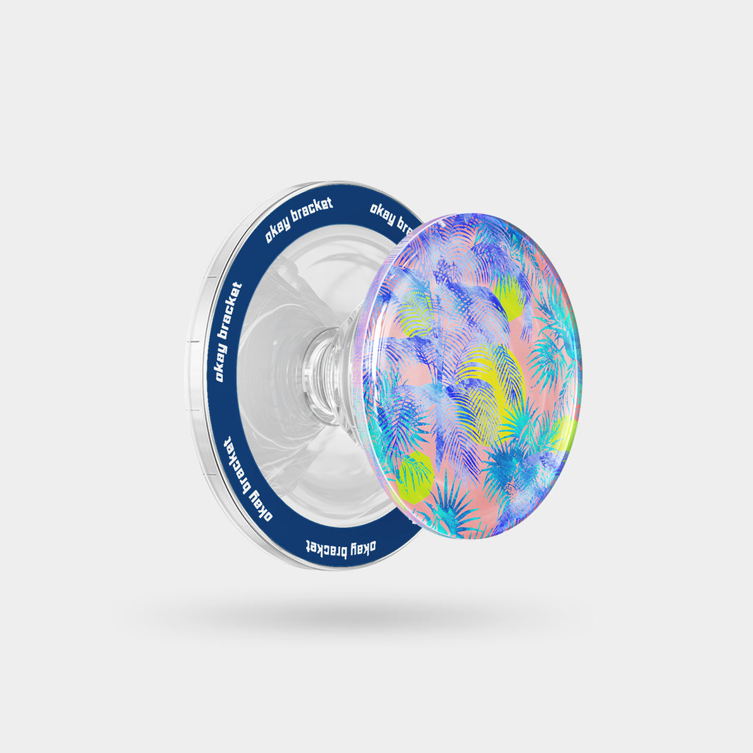 Blue Palm Trees - Airbag Grip For MagSafe