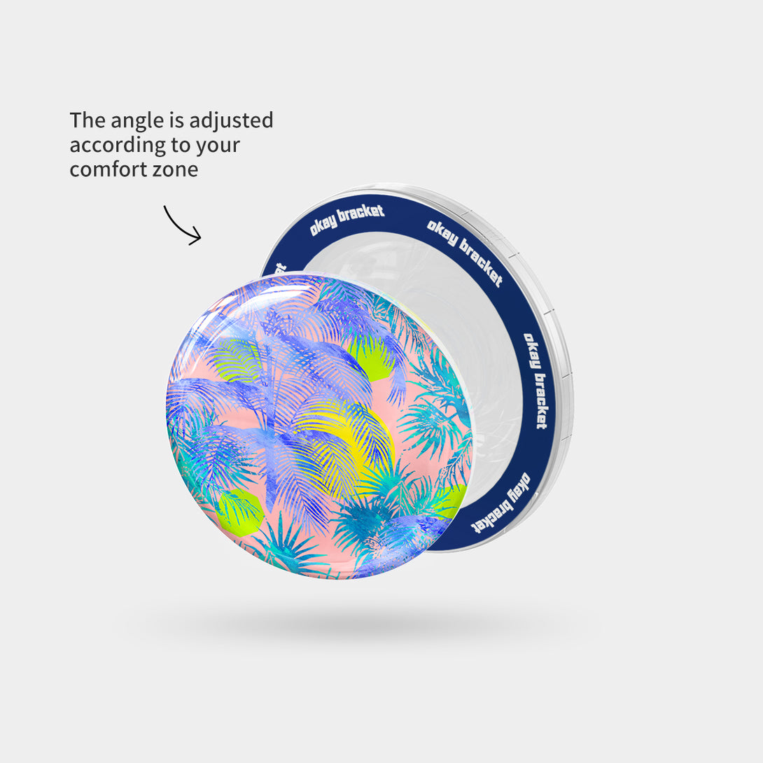 Blue Palm Trees - Airbag Grip For MagSafe