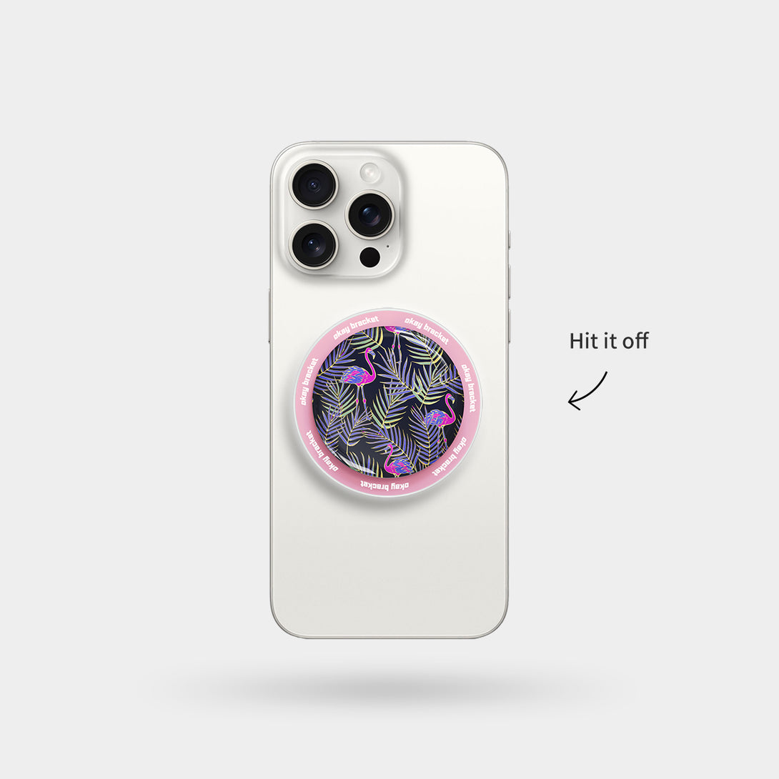 Pink Flamingos - Airbag Grip For MagSafe