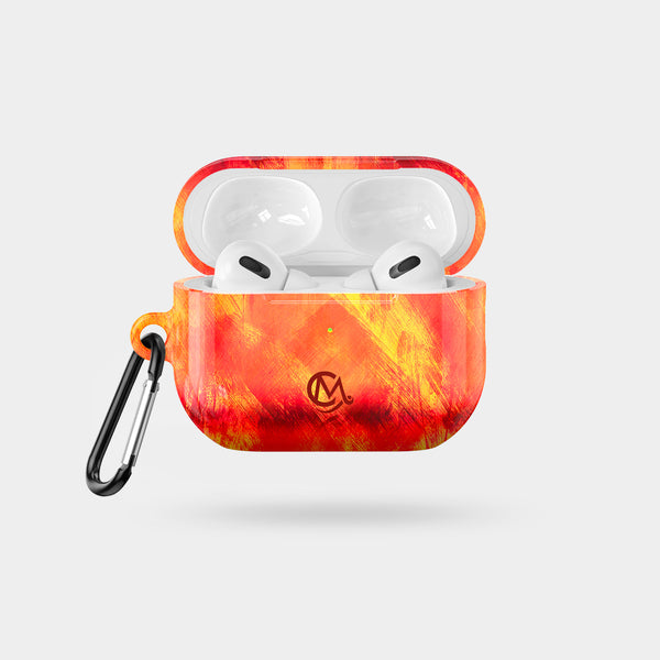 Burning - Glossy Tough AirPods Case