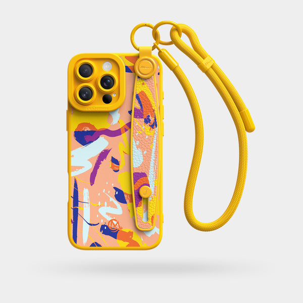 Enlightenmentist - Wrist Strap Liquid Silicone iPhone Case