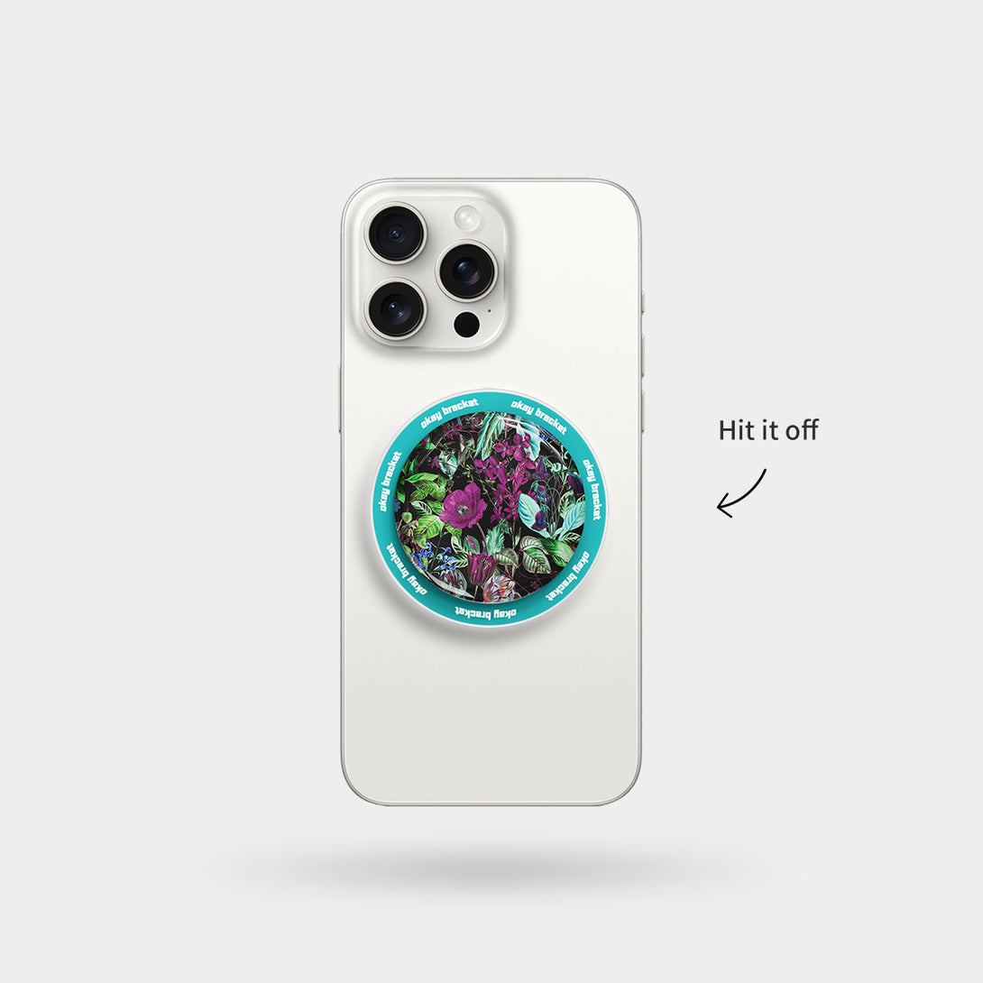 Glowing Flowers - Airbag Grip For MagSafe