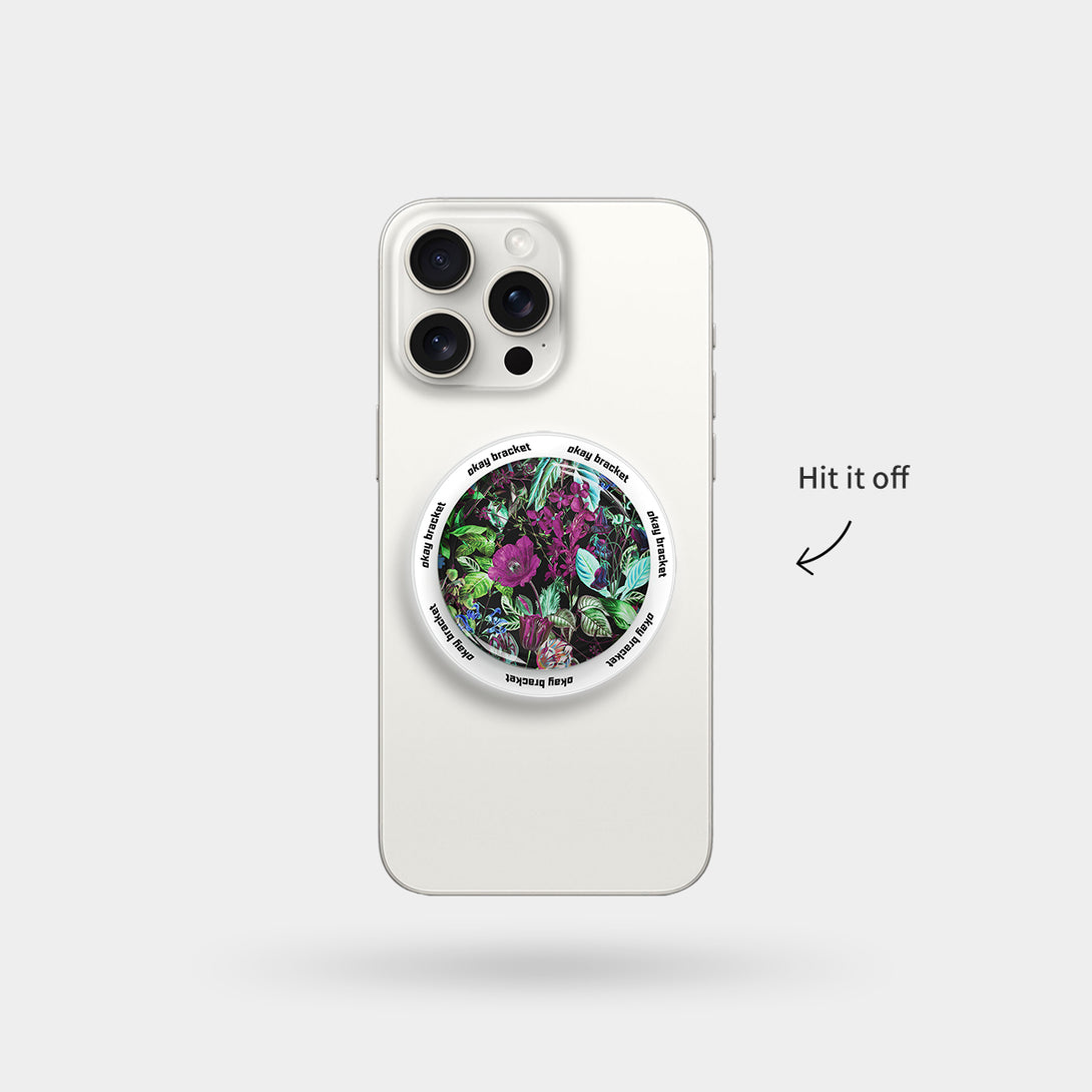 Glowing Flowers - Airbag Grip For MagSafe