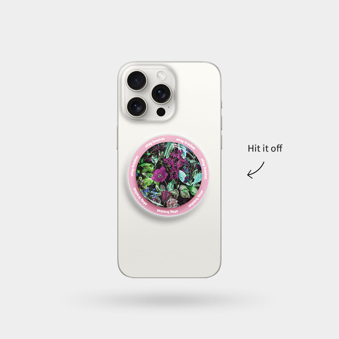 Glowing Flowers - Airbag Grip For MagSafe