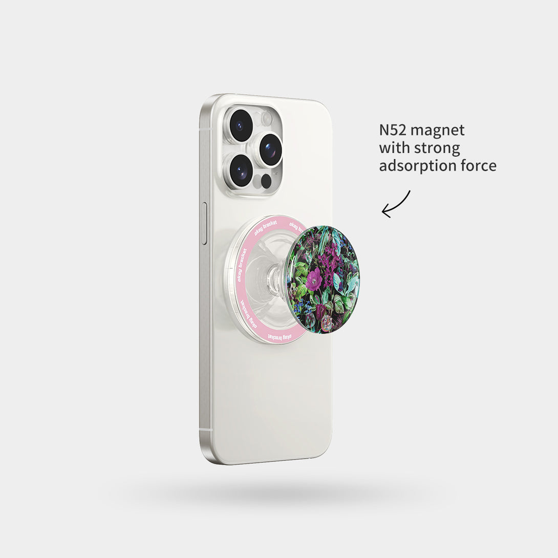 Glowing Flowers - Airbag Grip For MagSafe