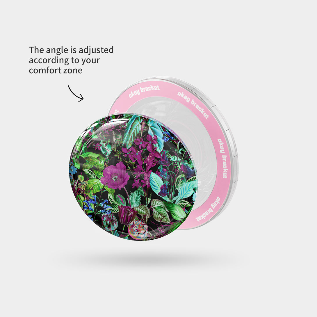 Glowing Flowers - Airbag Grip For MagSafe