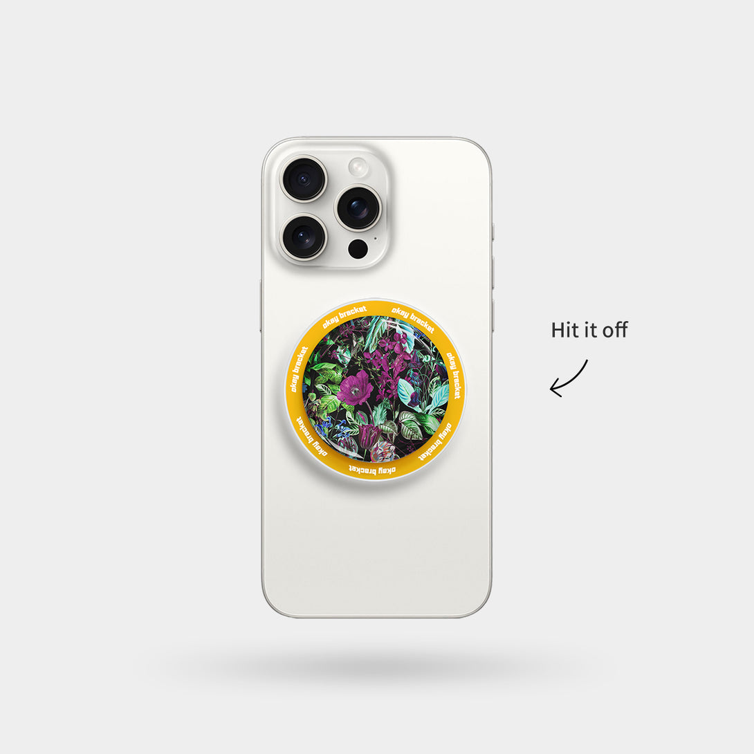 Glowing Flowers - Airbag Grip For MagSafe