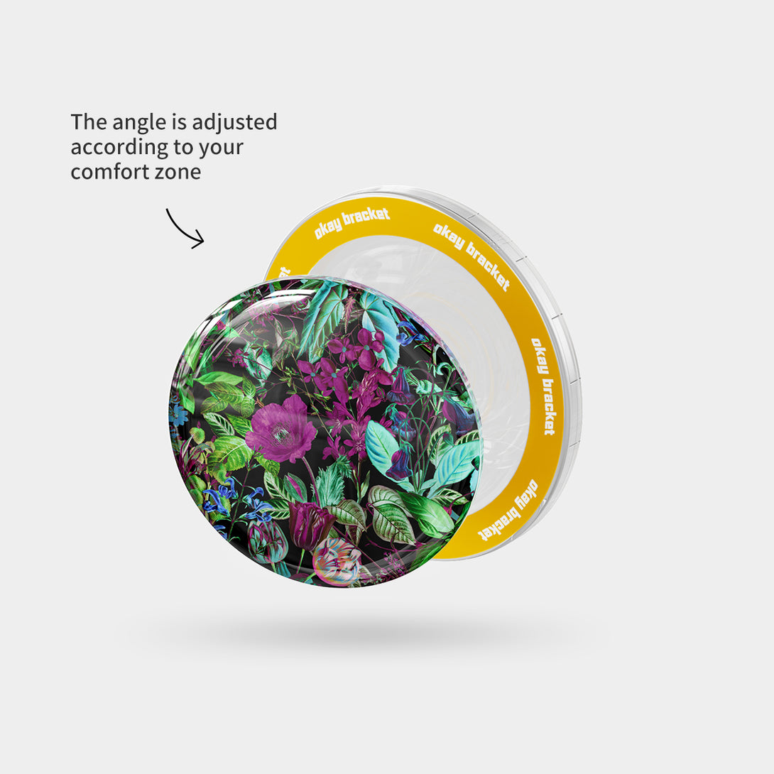 Glowing Flowers - Airbag Grip For MagSafe