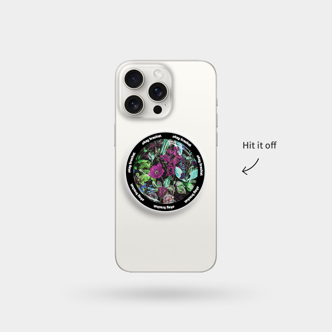 Glowing Flowers - Airbag Grip For MagSafe