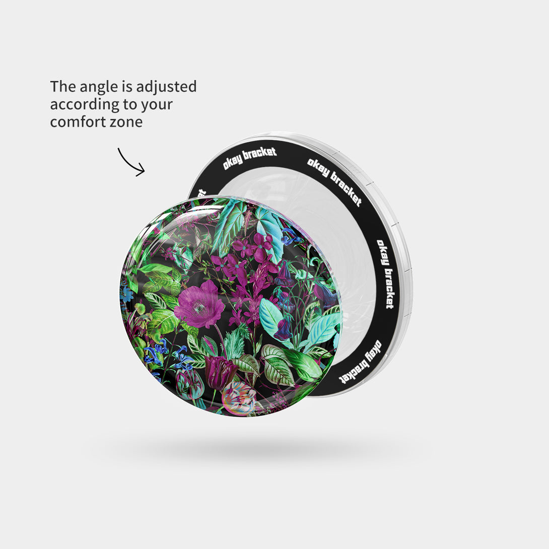 Glowing Flowers - Airbag Grip For MagSafe