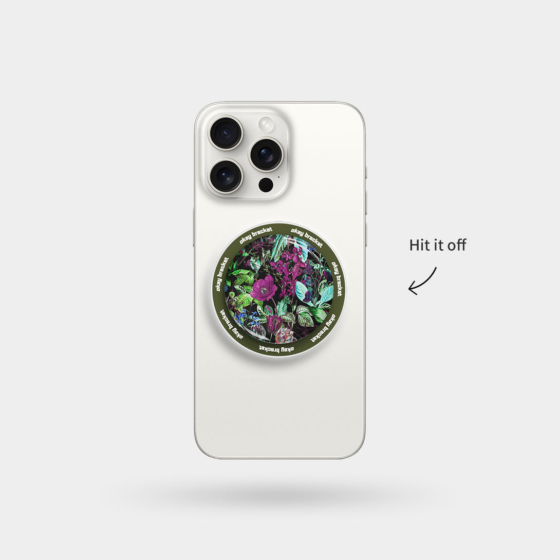 Glowing Flowers - Airbag Grip For MagSafe