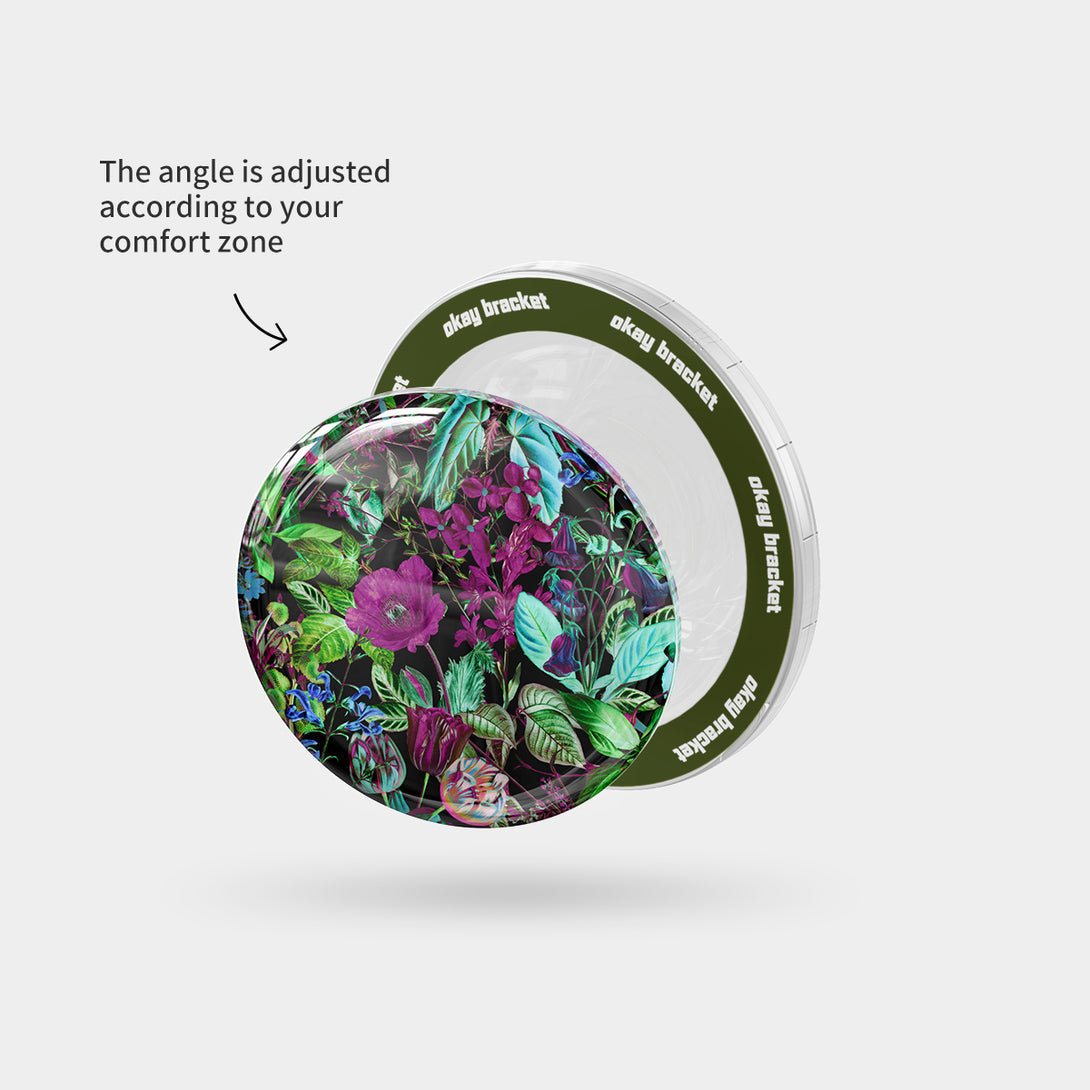 Glowing Flowers - Airbag Grip For MagSafe