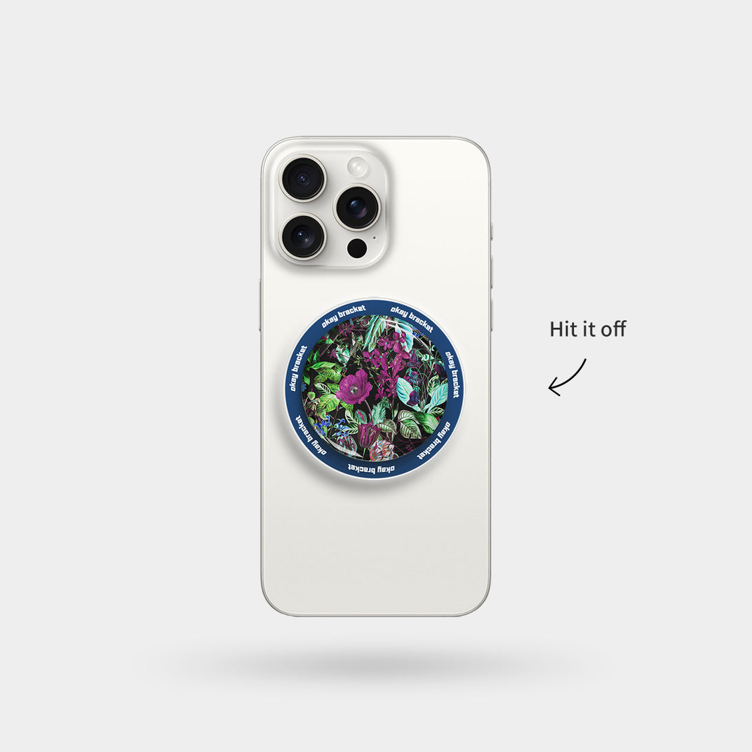 Glowing Flowers - Airbag Grip For MagSafe