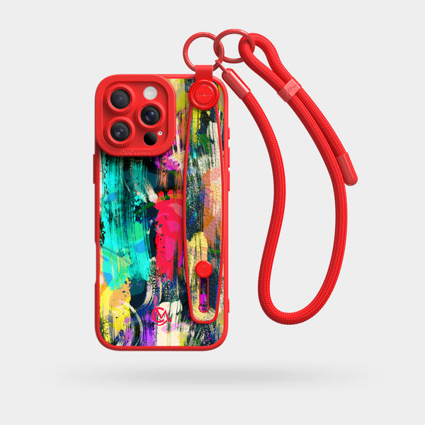 Passionate Performance - Wrist Strap Liquid Silicone iPhone Case